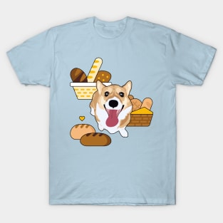 Bread Basket Corgi T-Shirt